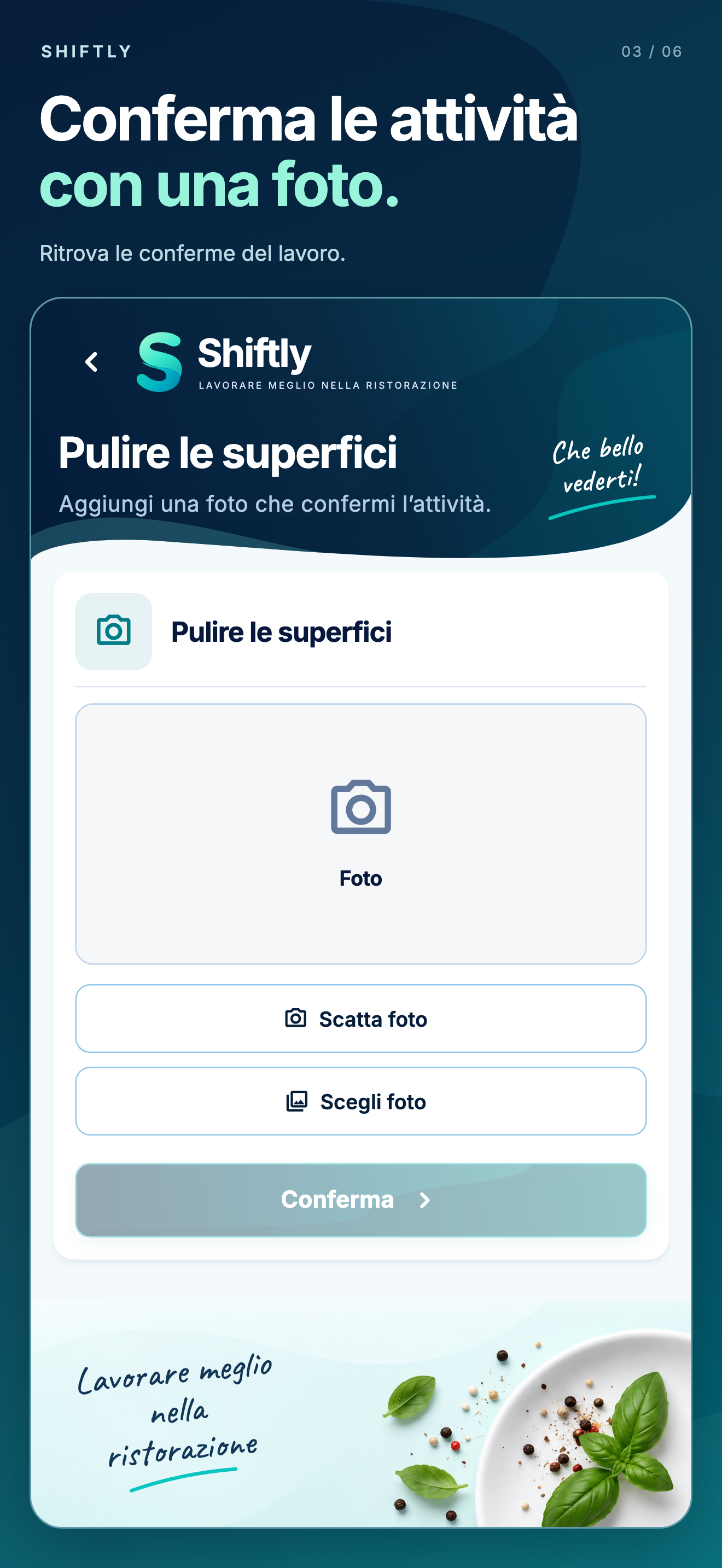 App mobile Shiftly: Foto
